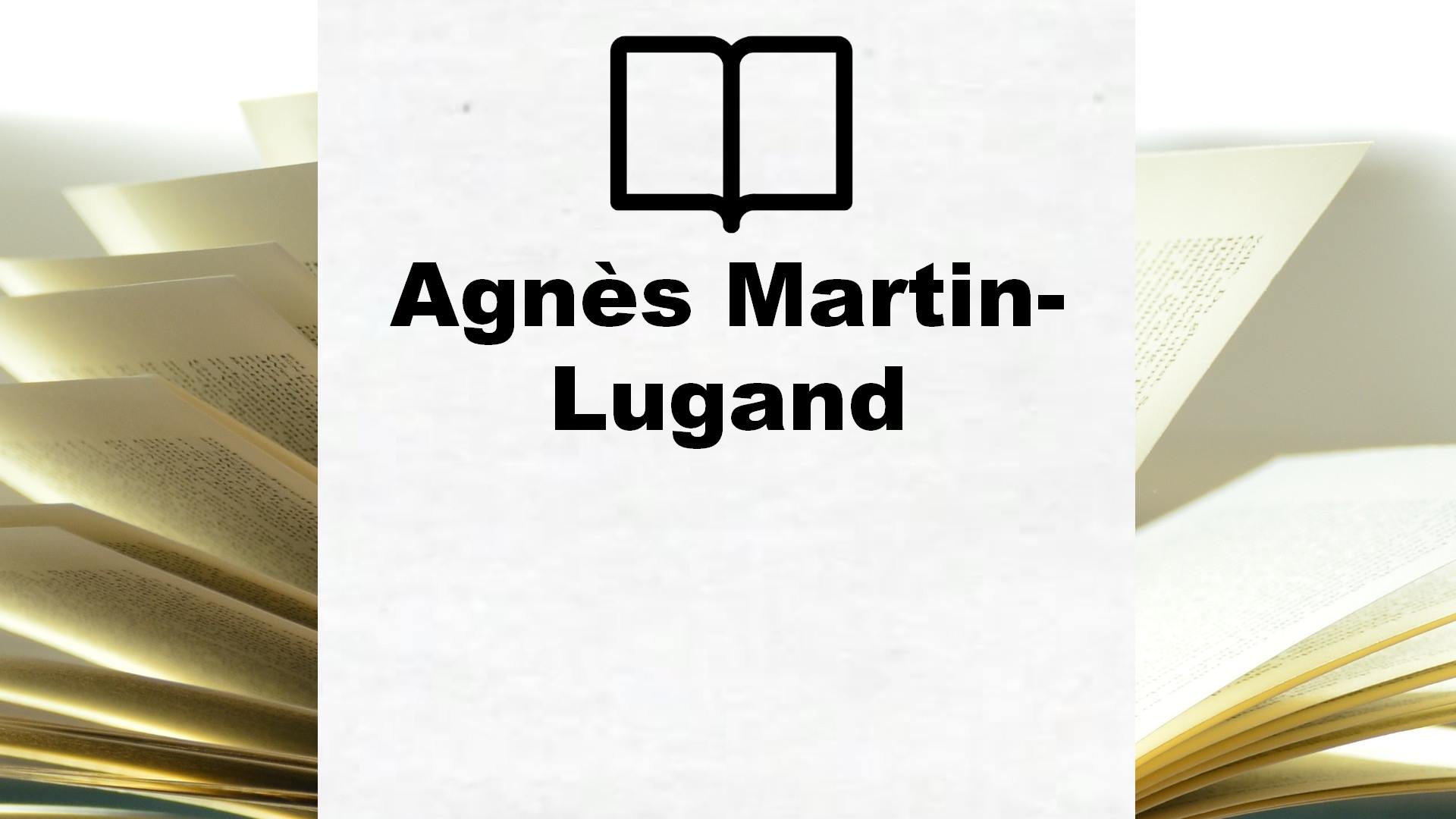 Boeken Agnès Martin-Lugand