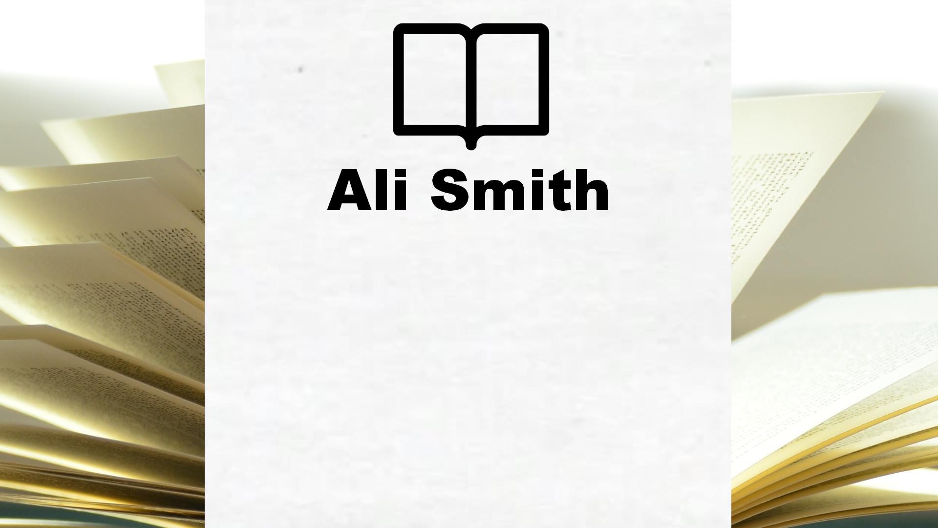 Boeken Ali Smith