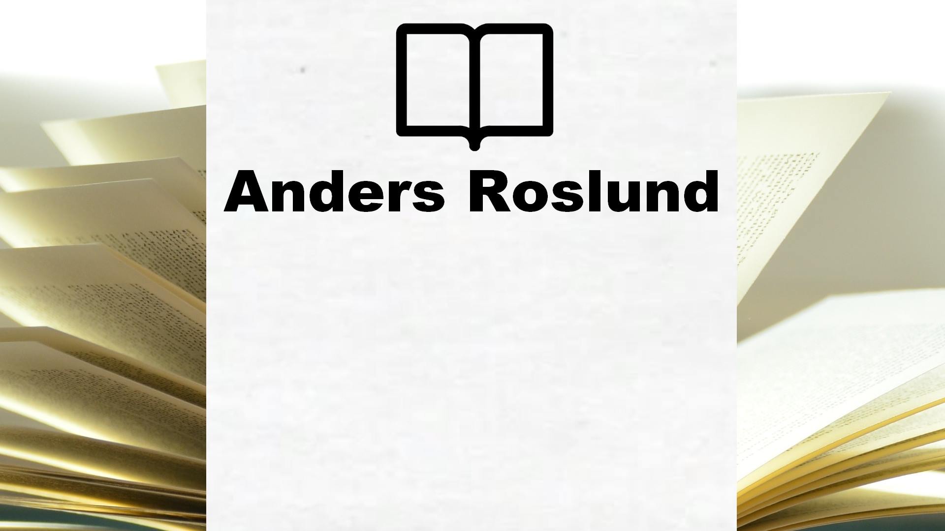 Boeken Anders Roslund