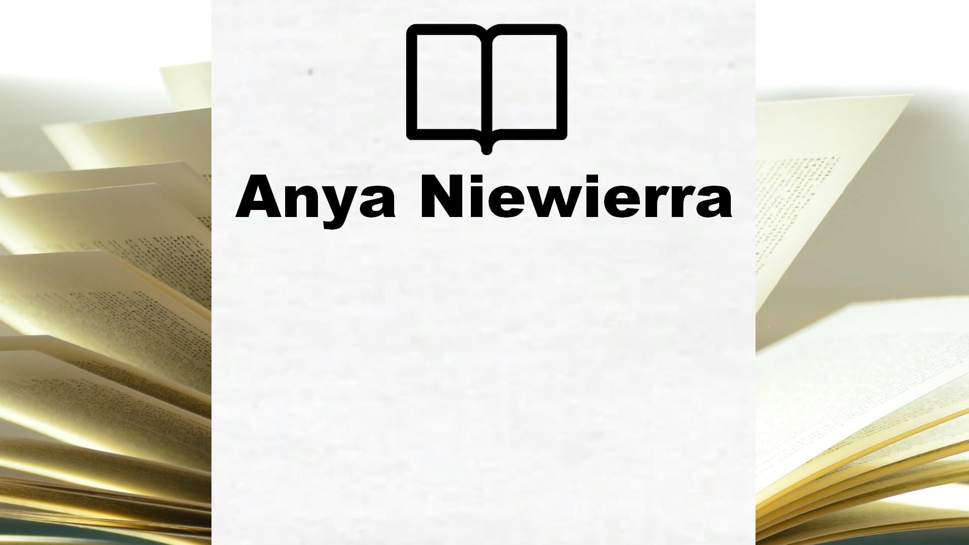 Boeken Anya Niewierra