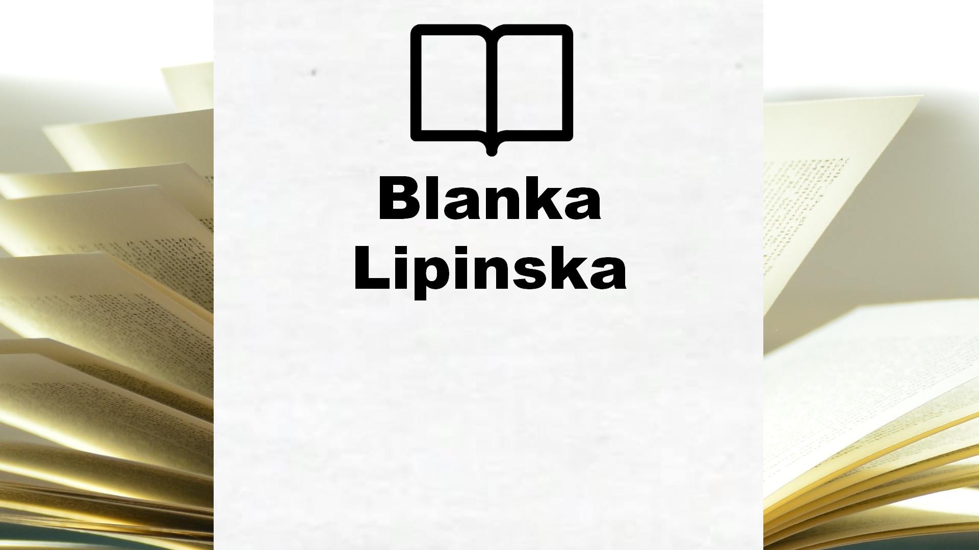 Boeken Blanka Lipinska