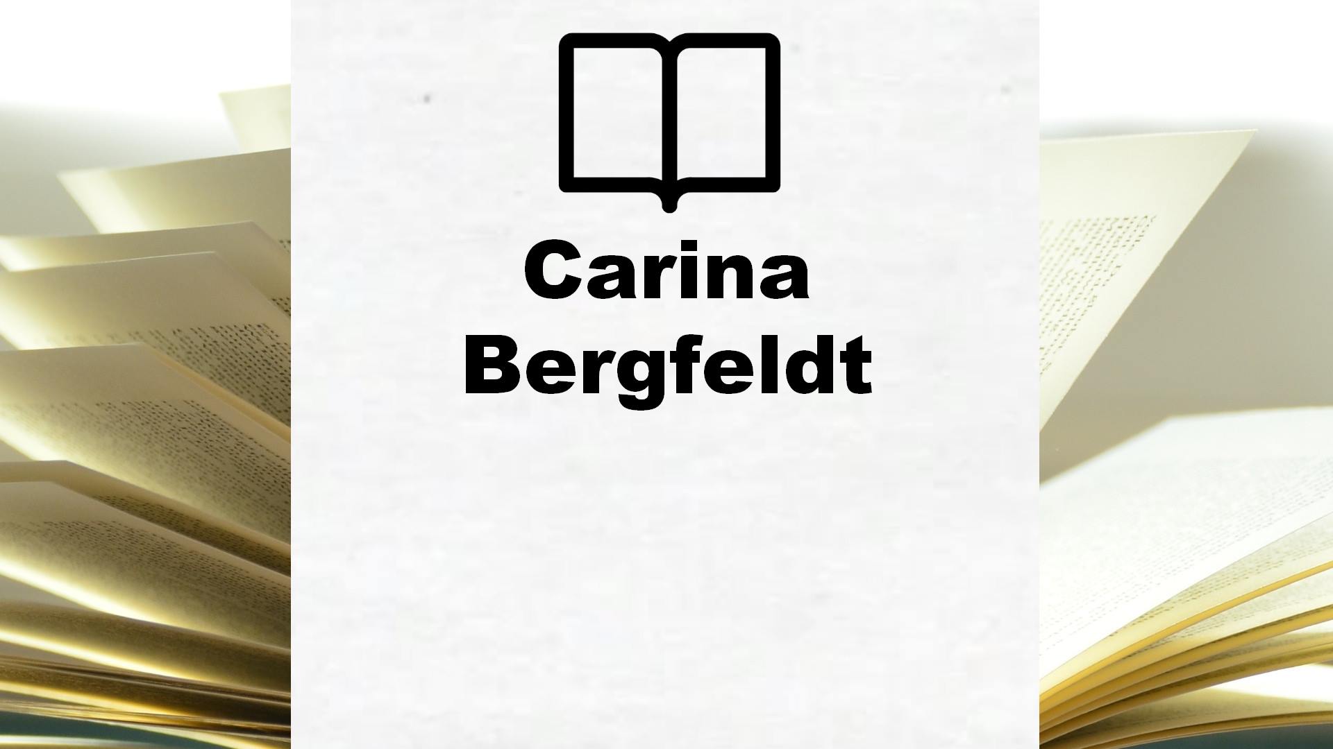 Boeken Carina Bergfeldt