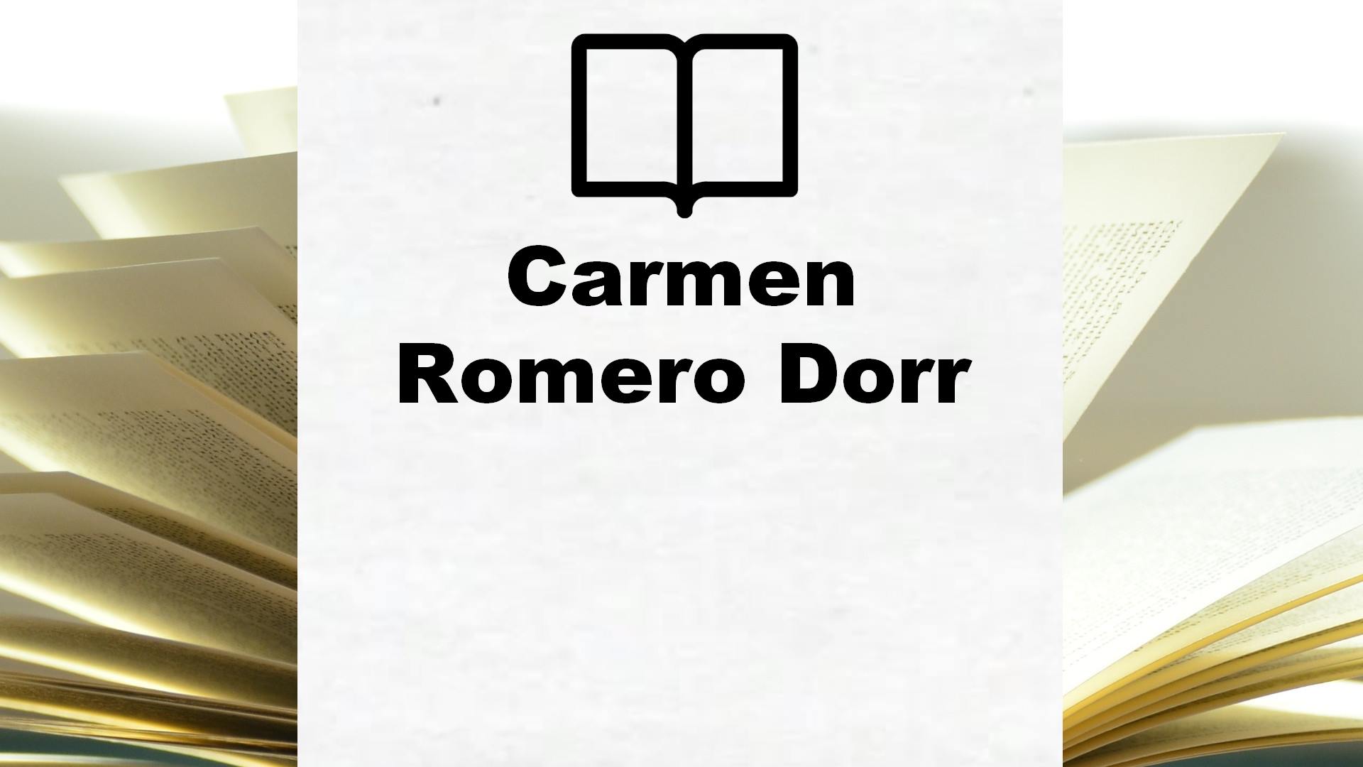 Boeken Carmen Romero Dorr