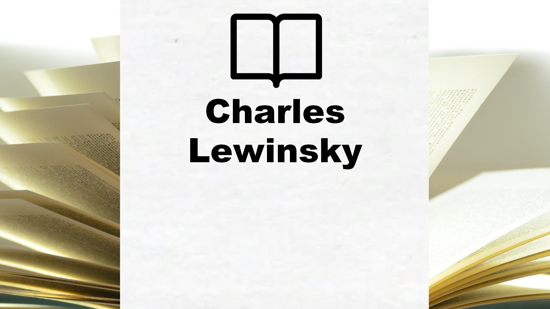 Boeken Charles Lewinsky