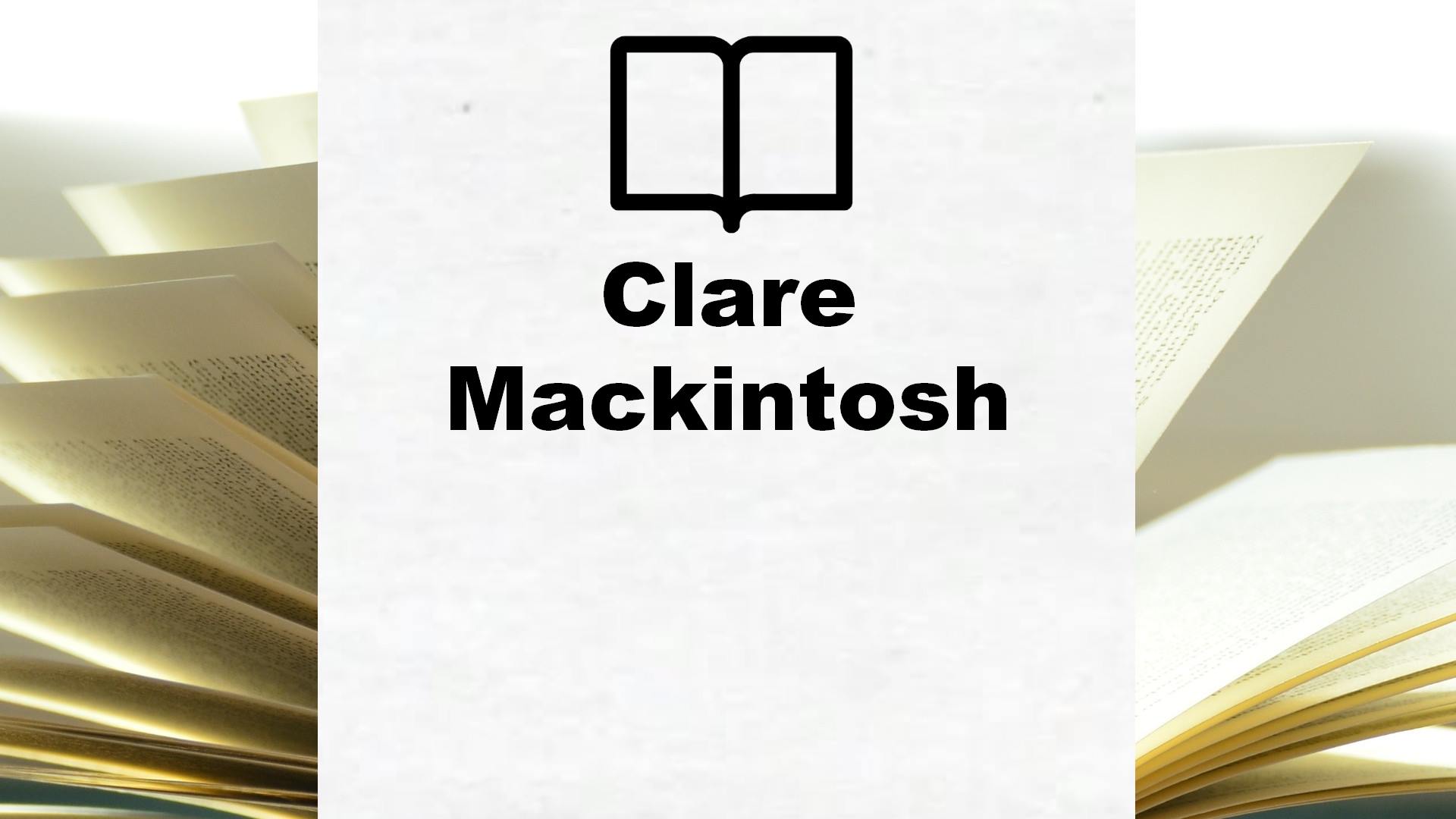 Boeken Clare Mackintosh