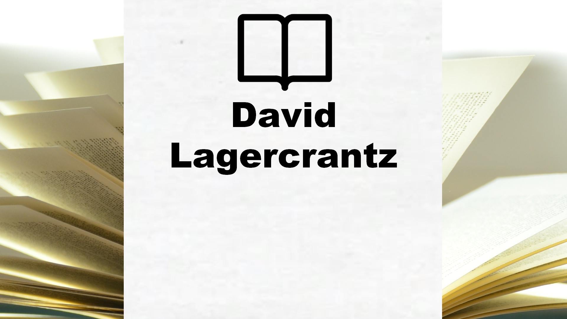 Boeken David Lagercrantz