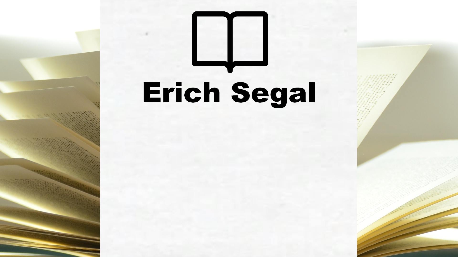 Boeken Erich Segal