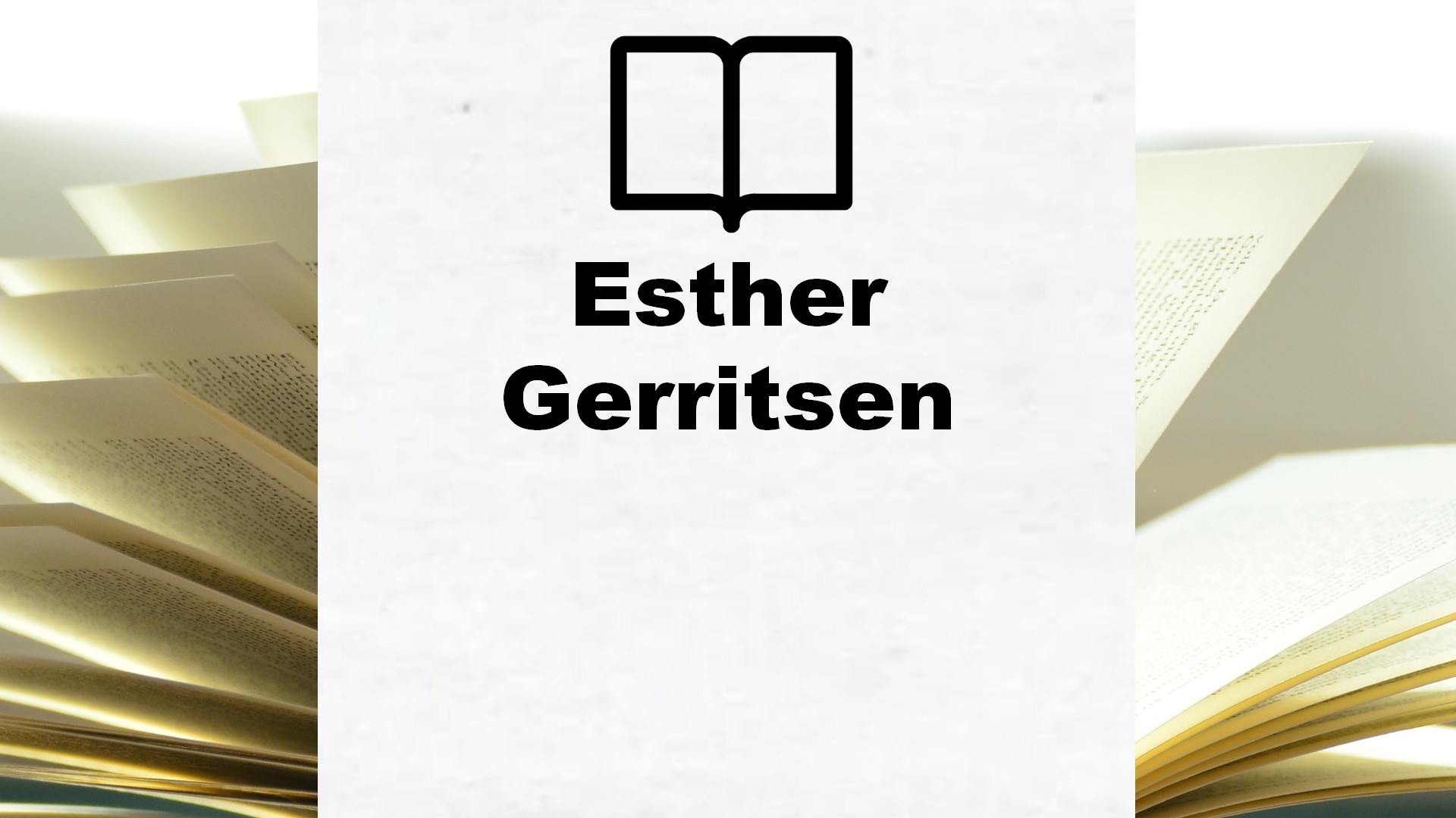 Boeken Esther Gerritsen