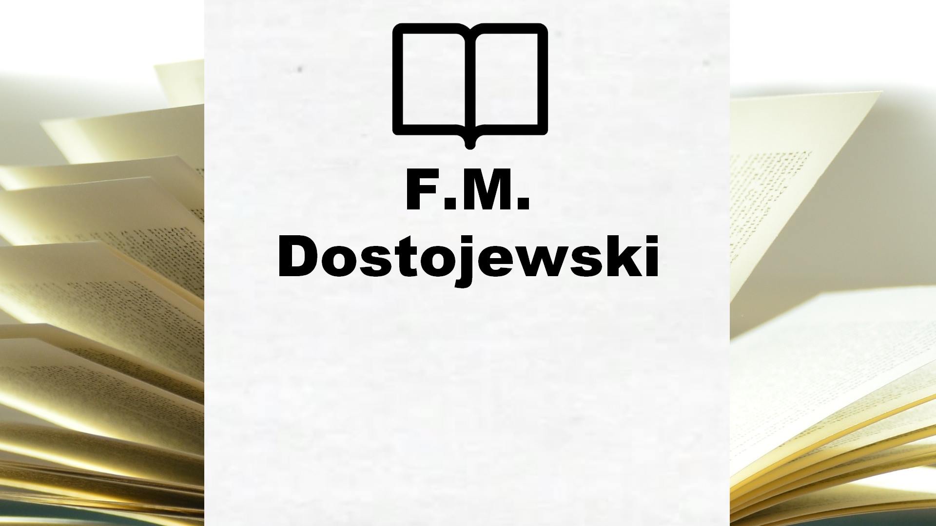 Boeken F.M. Dostojewski