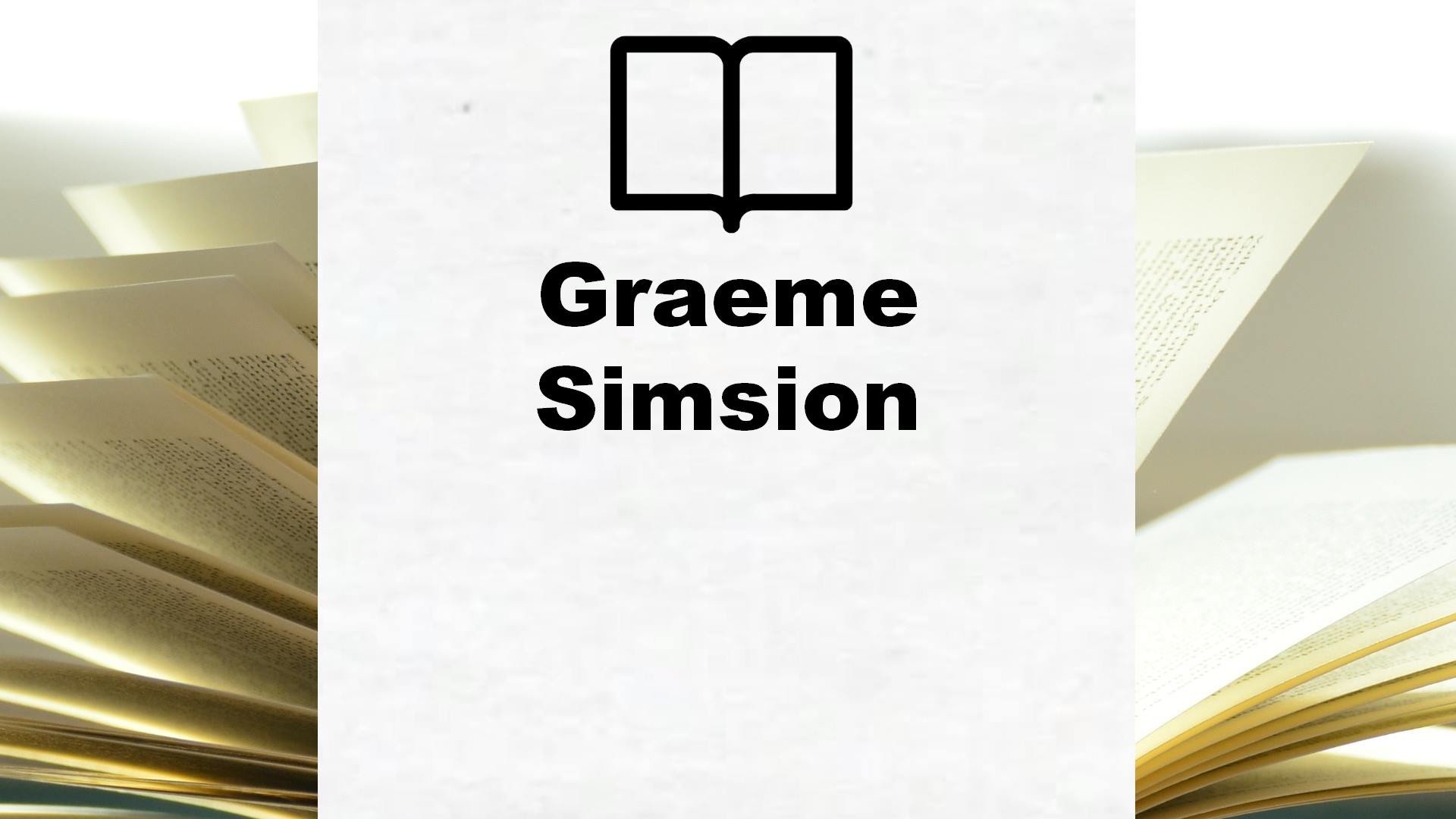 Boeken Graeme Simsion