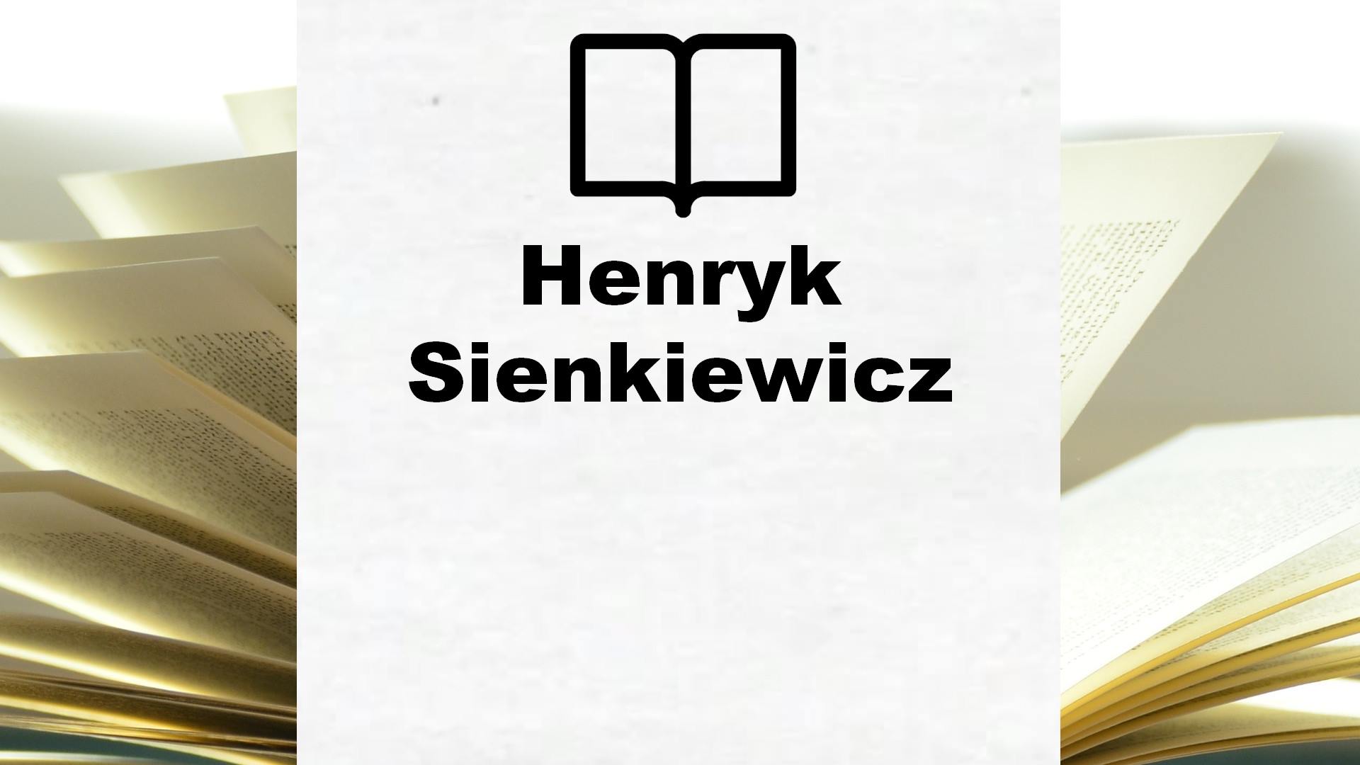 Boeken Henryk Sienkiewicz