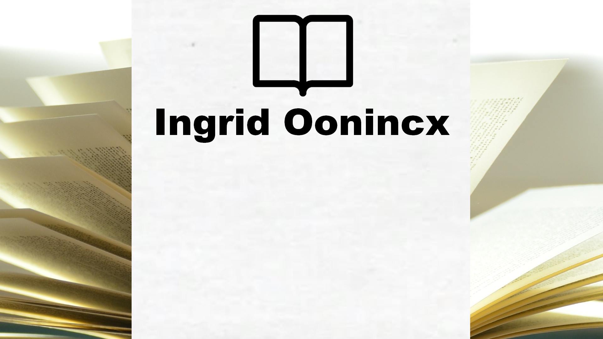 Boeken Ingrid Oonincx