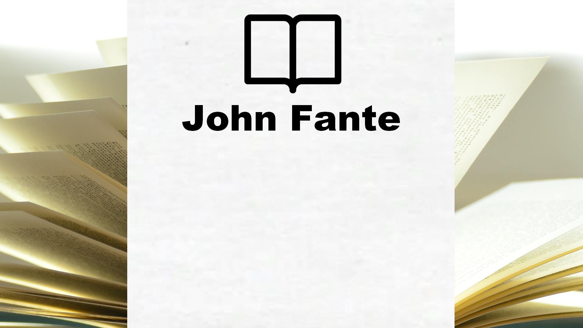 Boeken John Fante