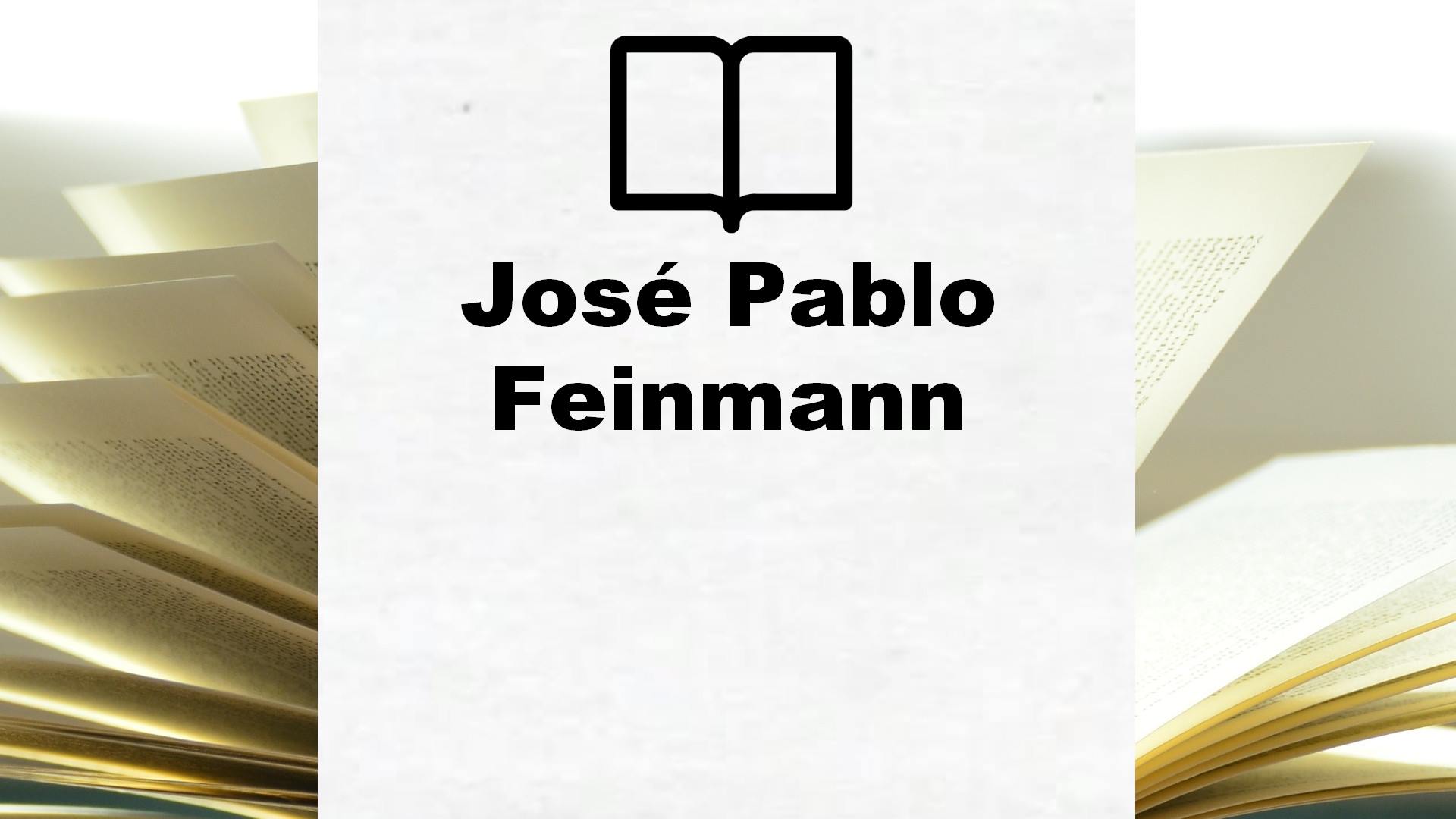 Boeken José Pablo Feinmann