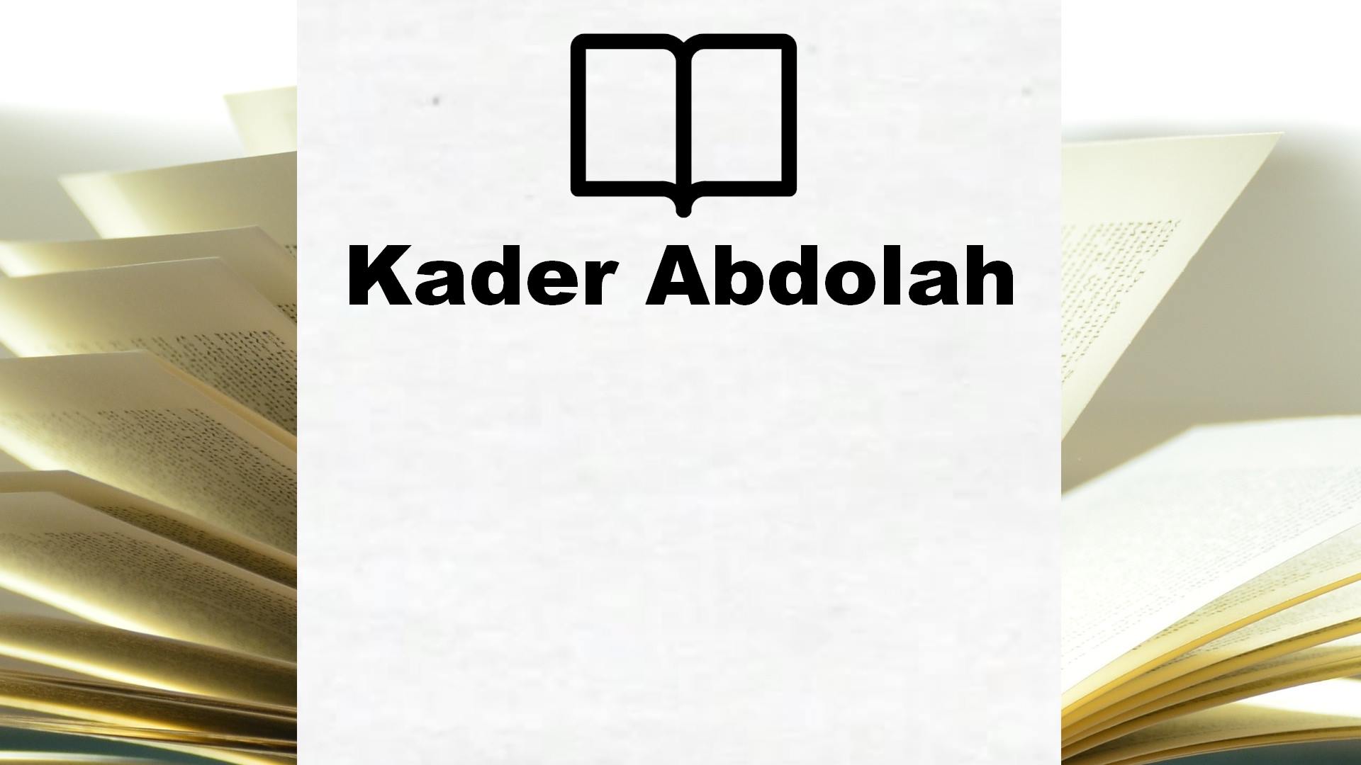 Boeken Kader Abdolah
