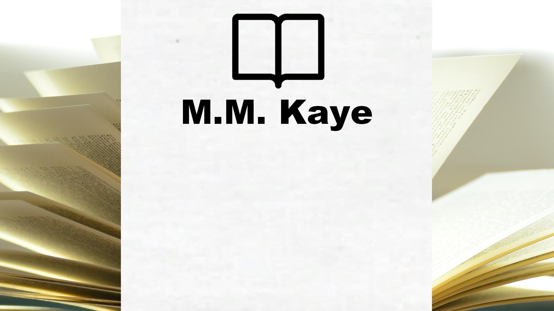 Boeken M.M. Kaye