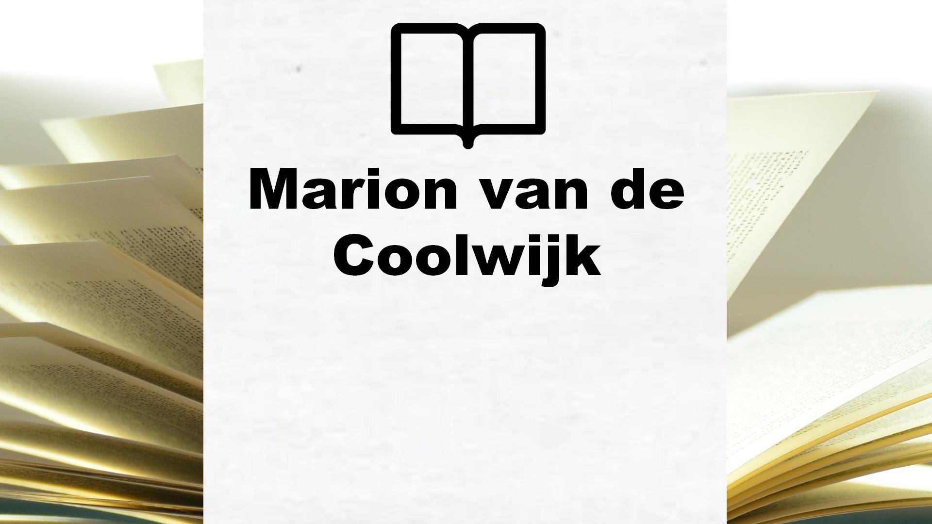 Boeken Marion van de Coolwijk