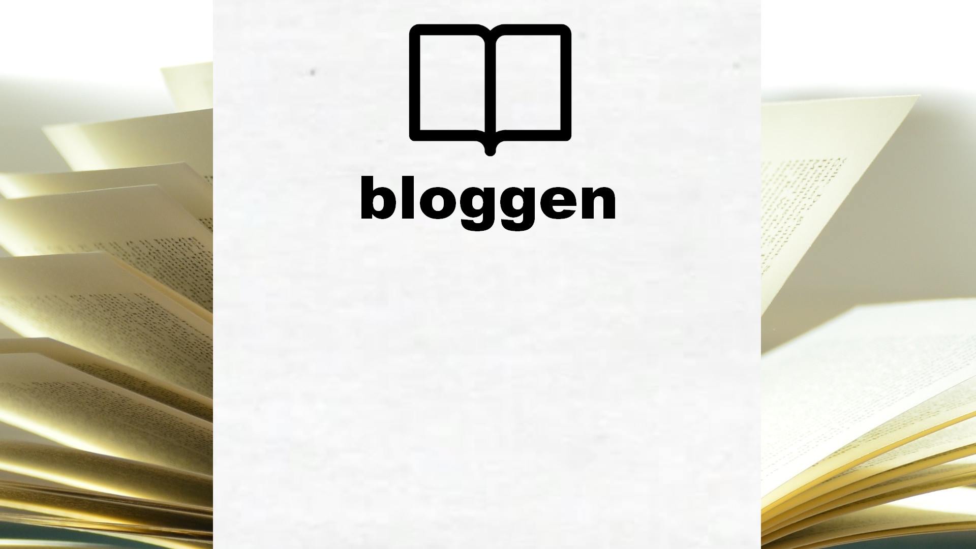 Boeken over bloggen