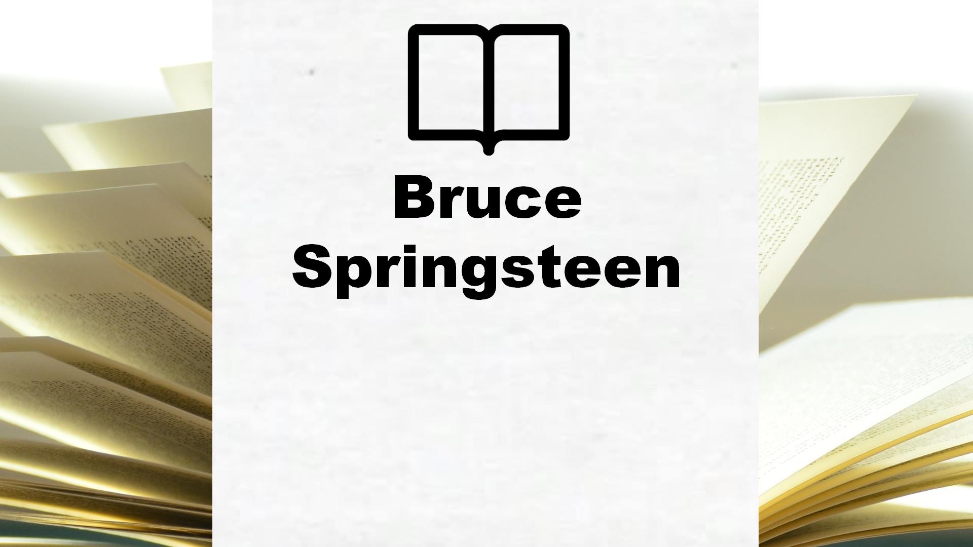 Boeken over Bruce Springsteen