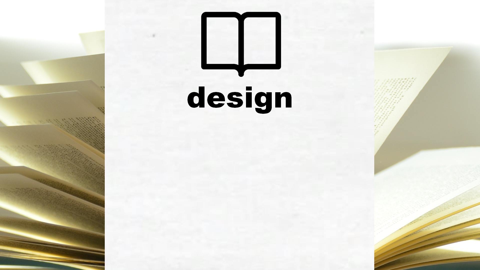Boeken over design
