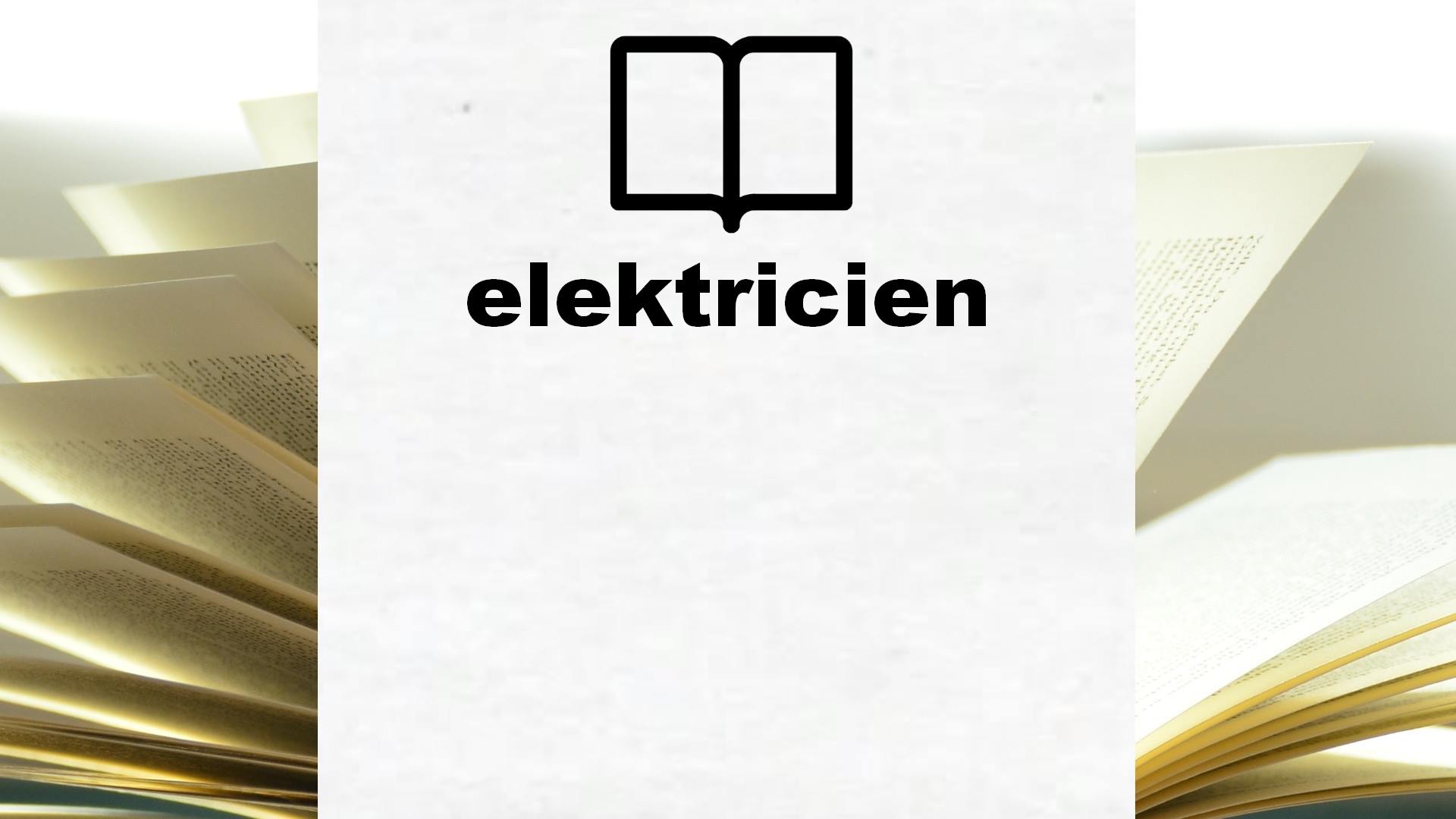 Boeken over elektricien