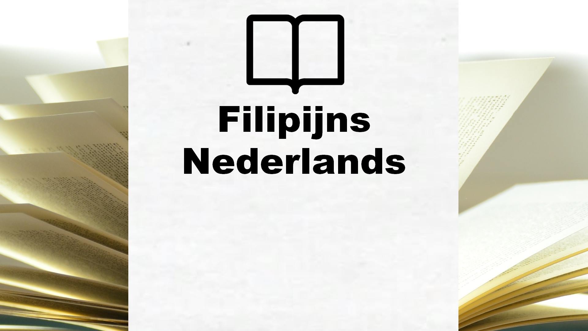 Boeken over Filipijns Nederlands