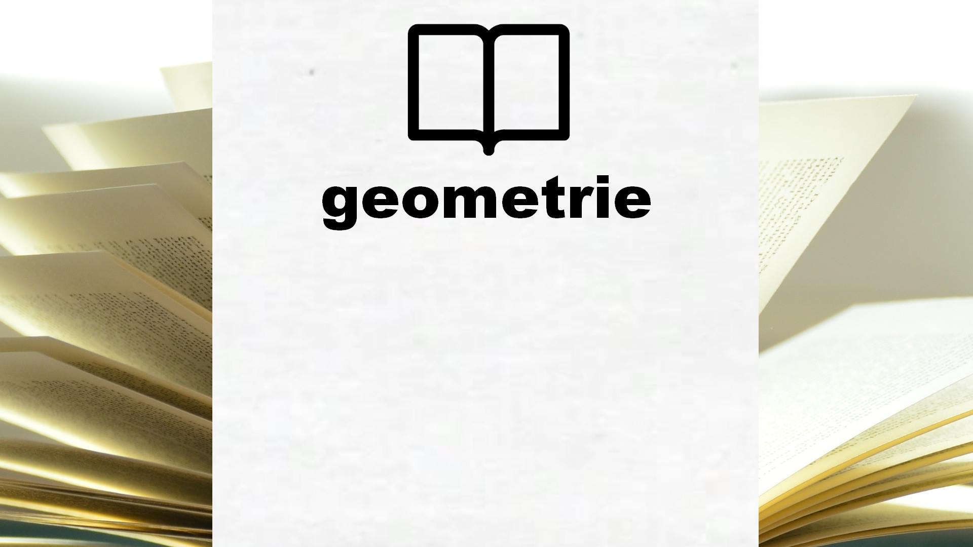 Boeken over geometrie