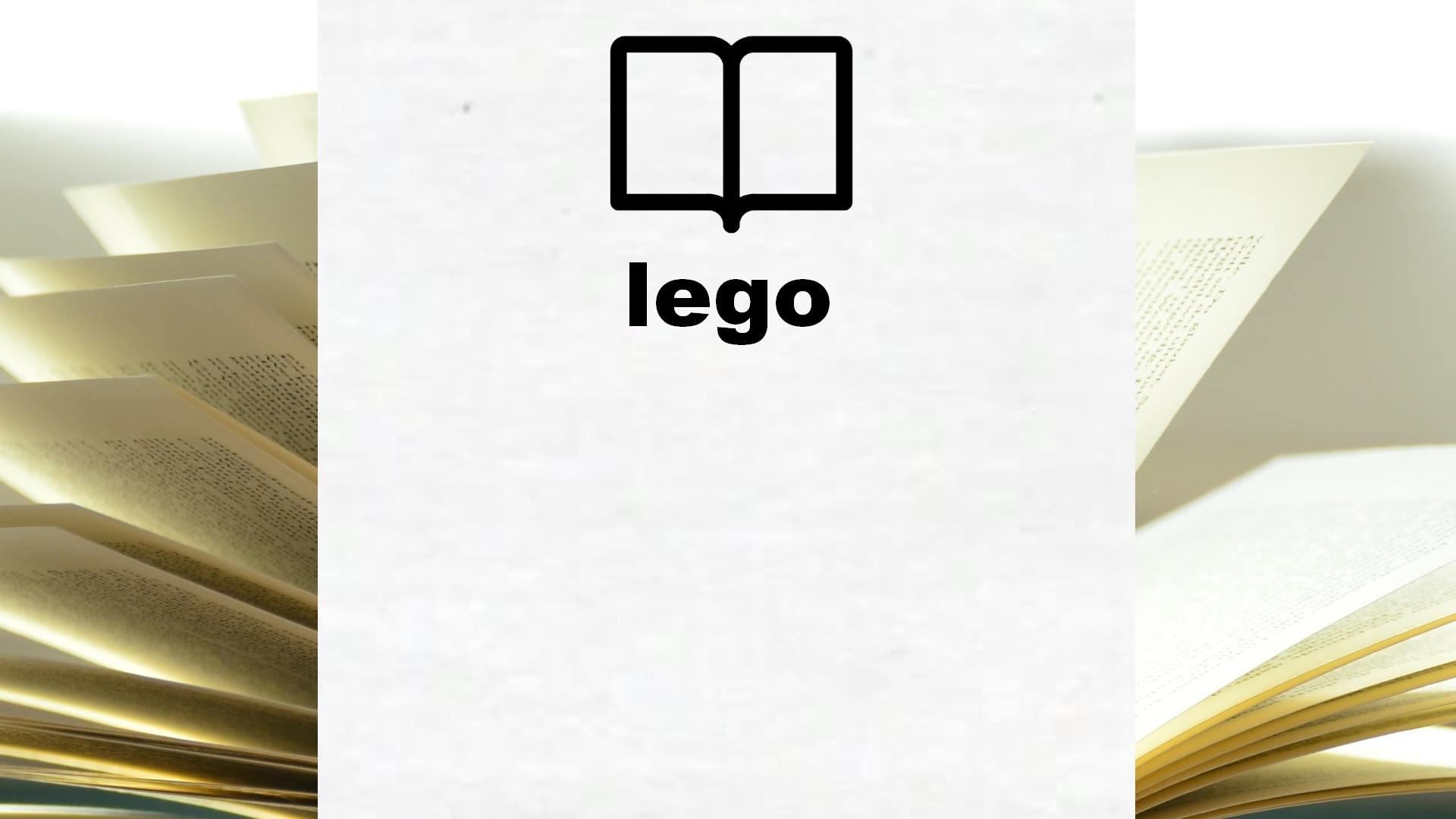 Boeken over lego