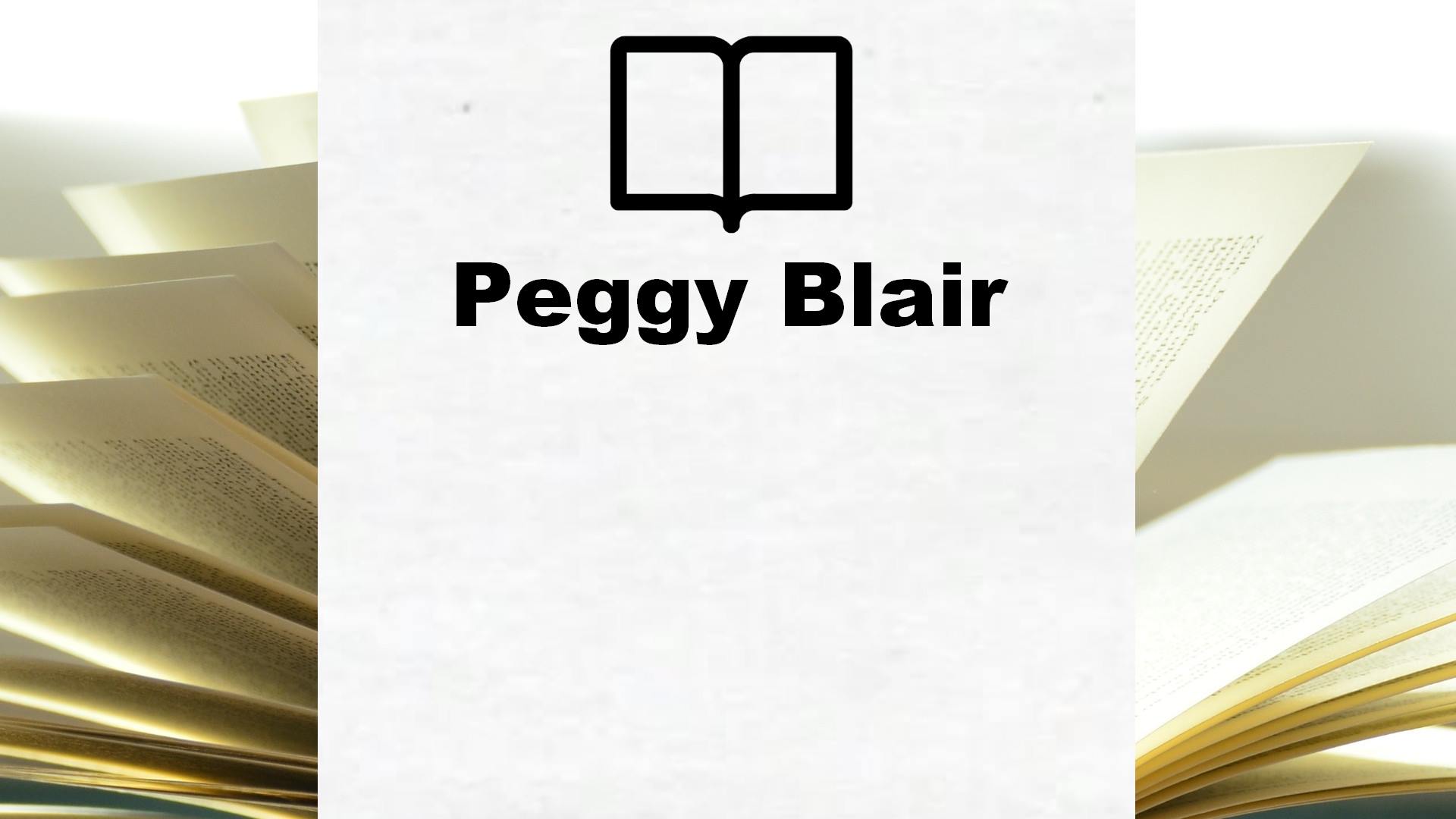 Boeken Peggy Blair