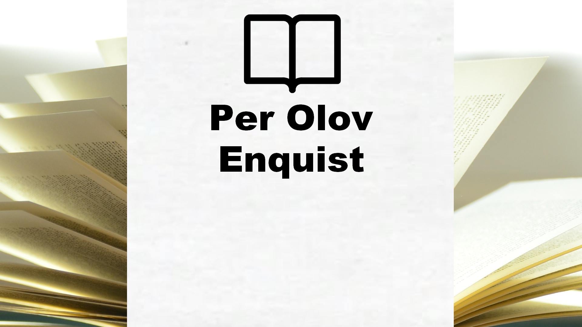 Boeken Per Olov Enquist