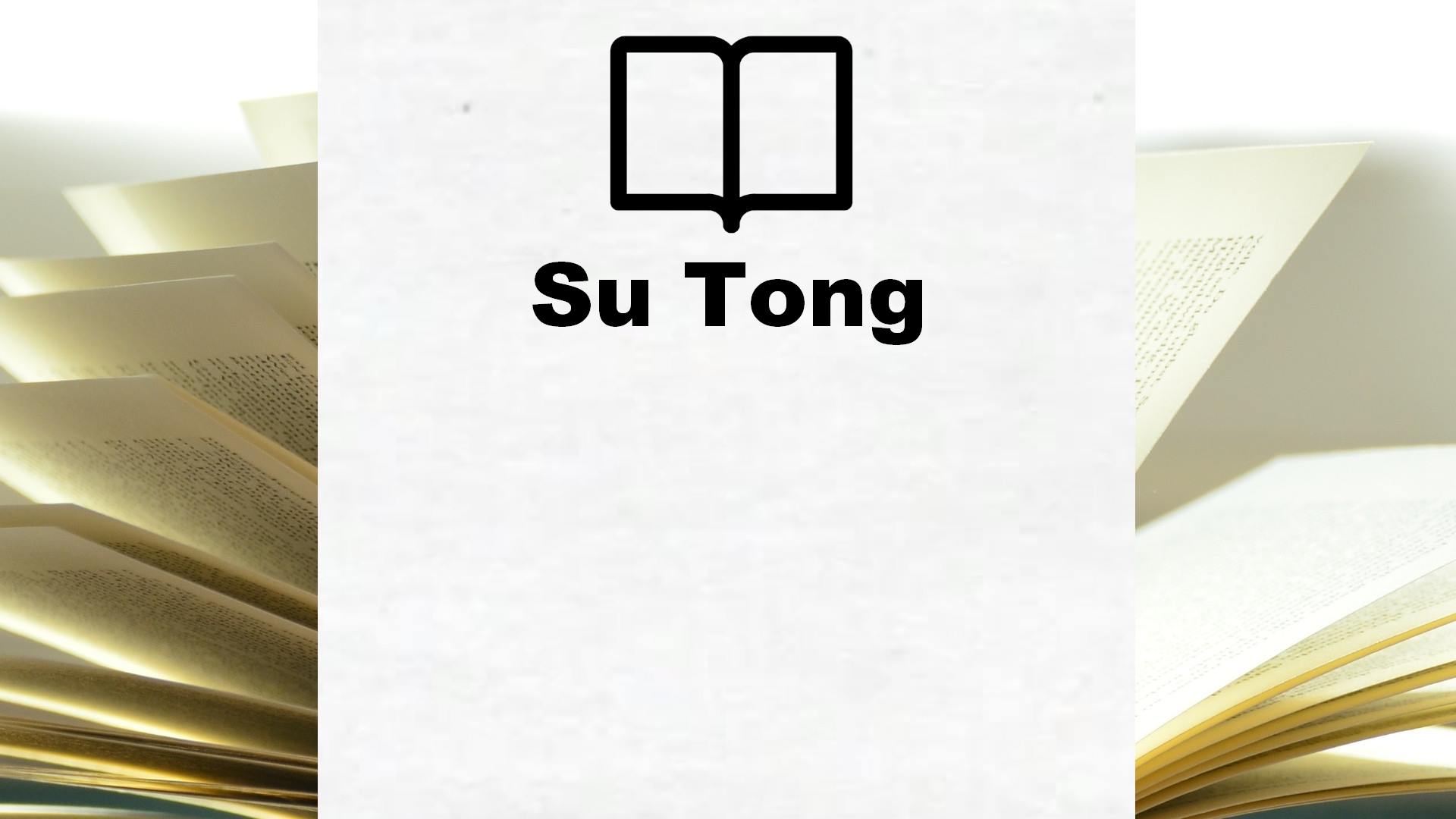 Boeken Su Tong