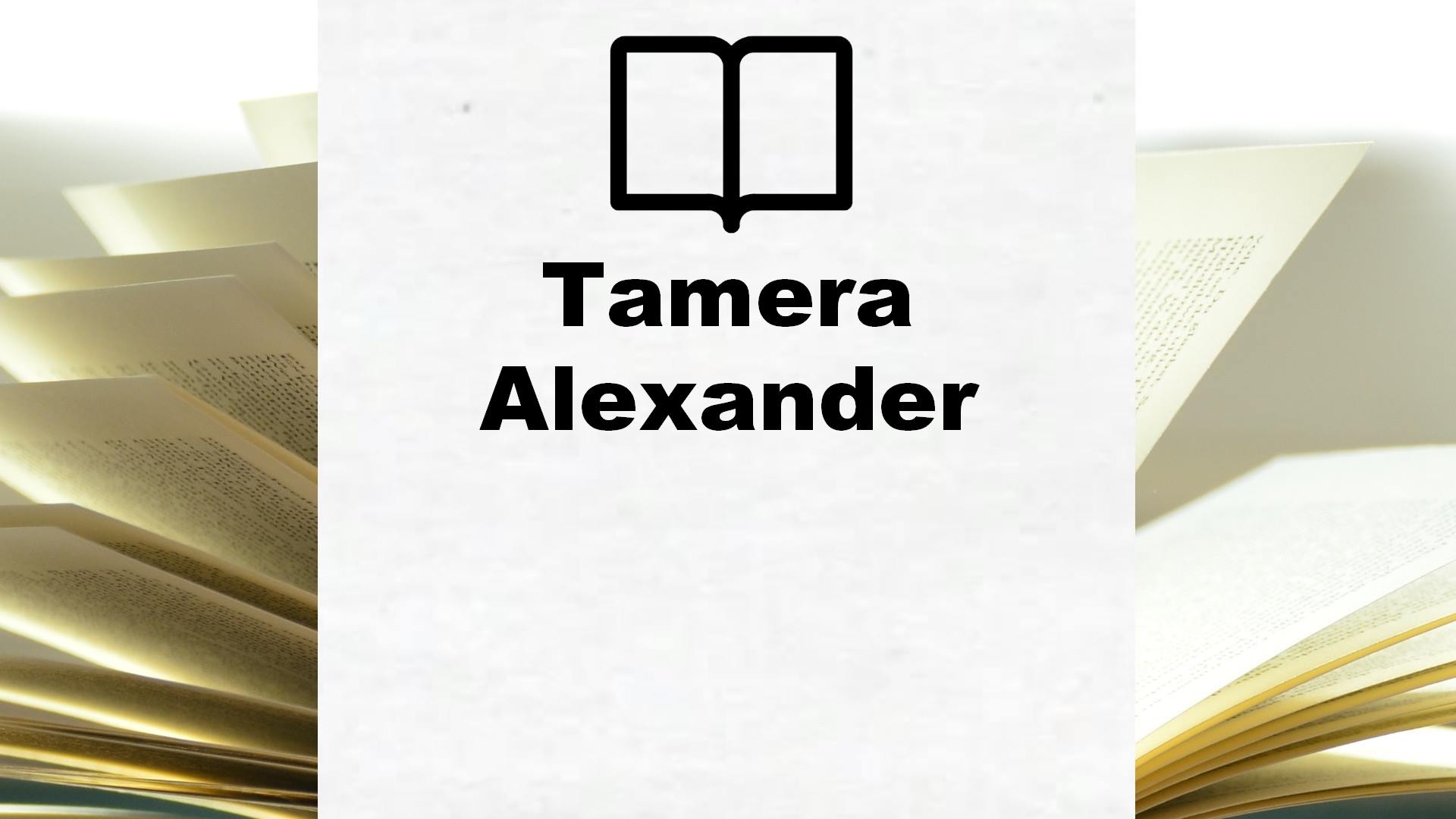 Boeken Tamera Alexander