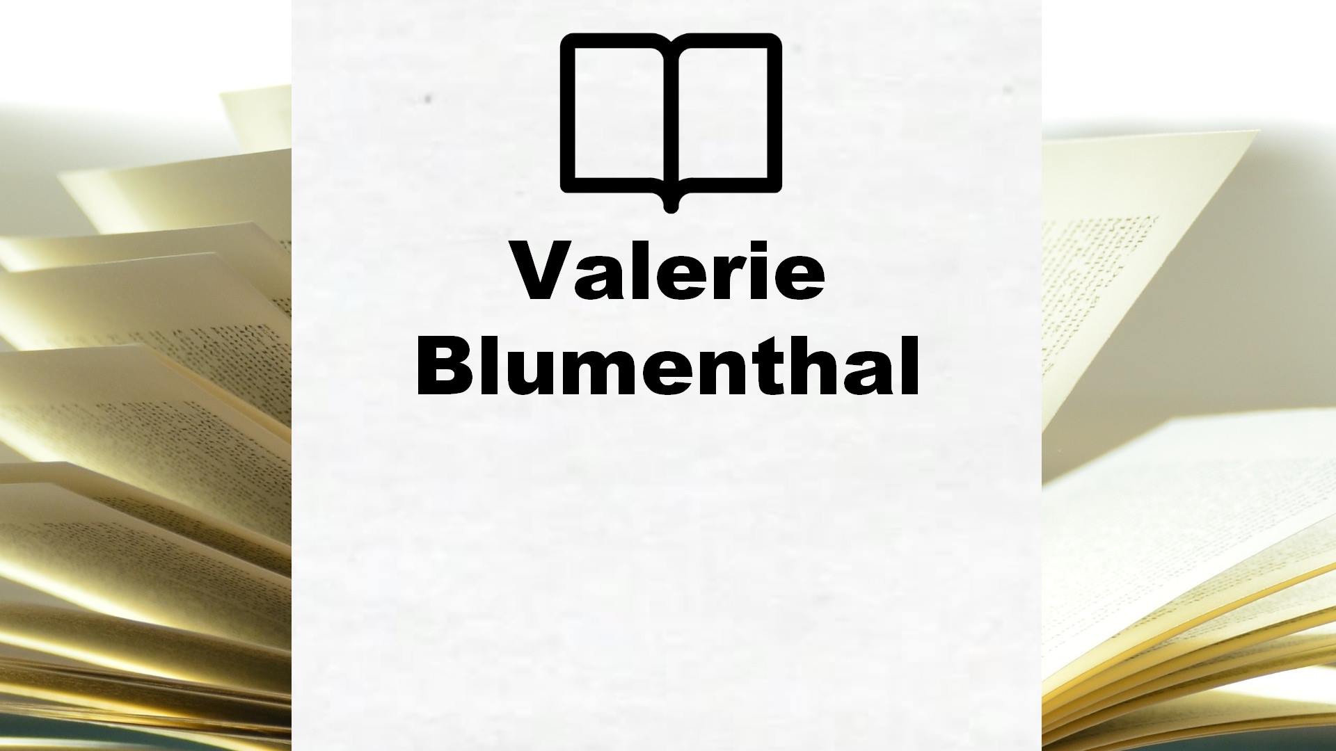 Boeken Valerie Blumenthal