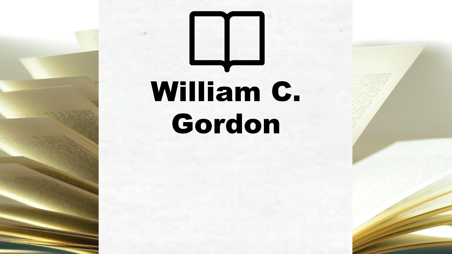 Boeken William C. Gordon