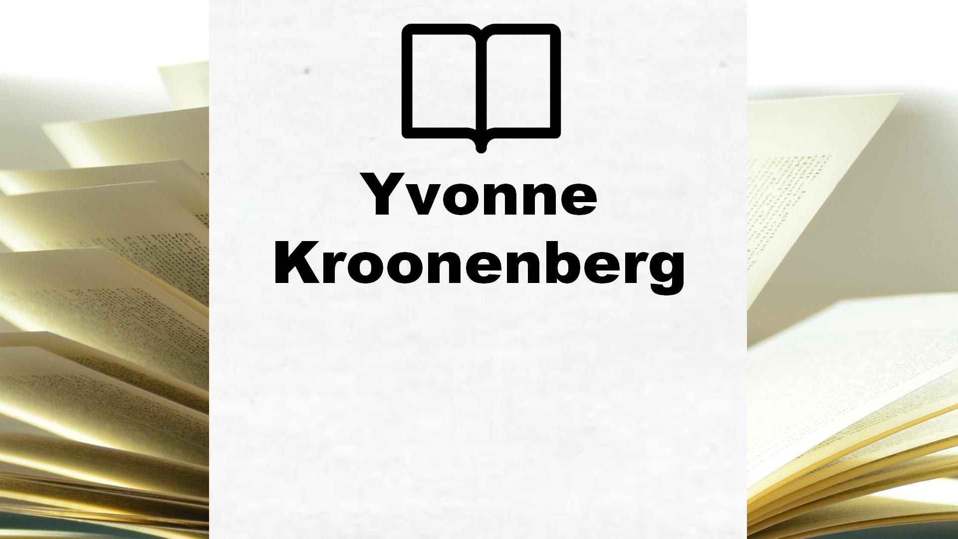 Boeken Yvonne Kroonenberg