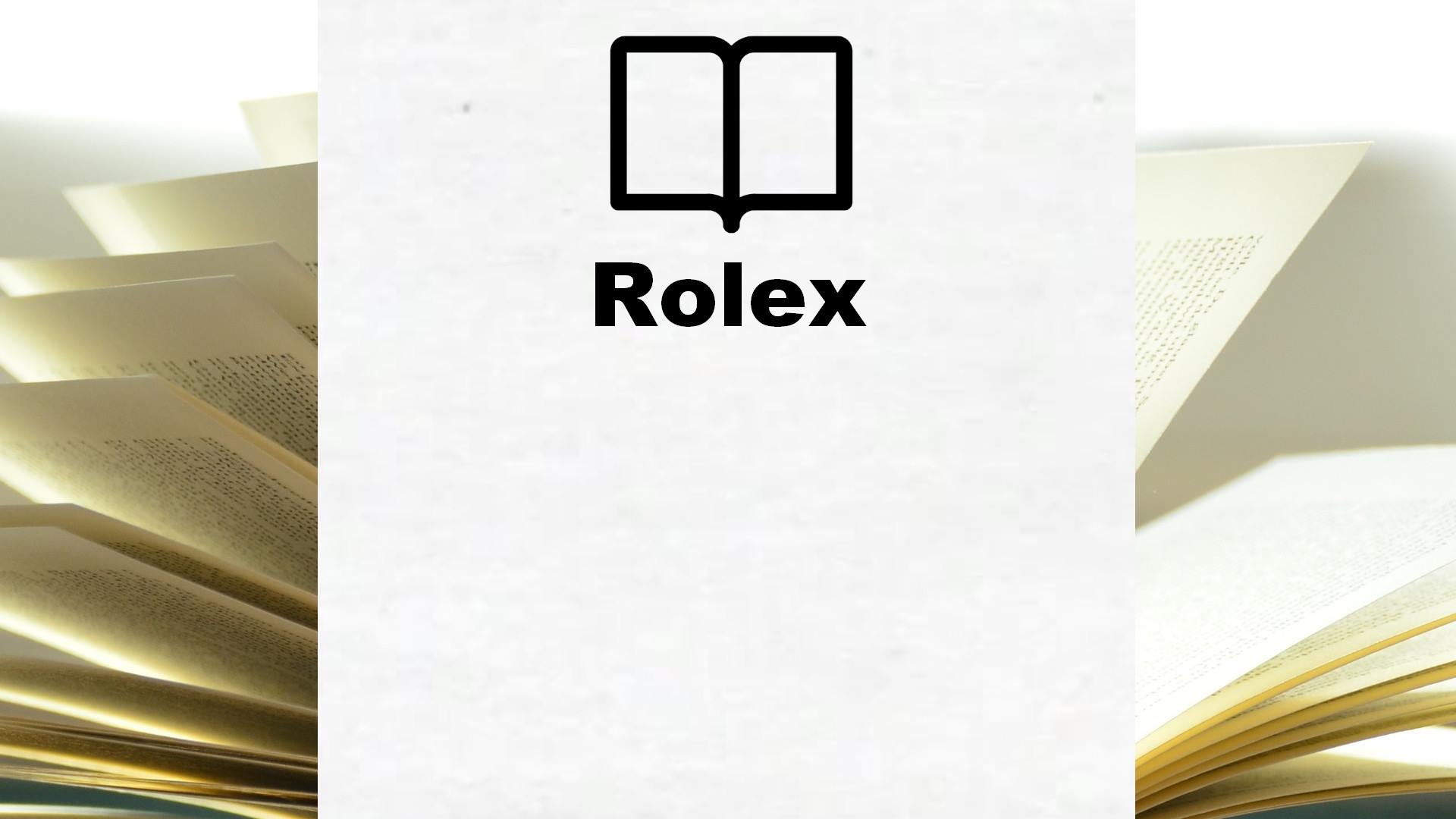 Rolex – Boekrecensie